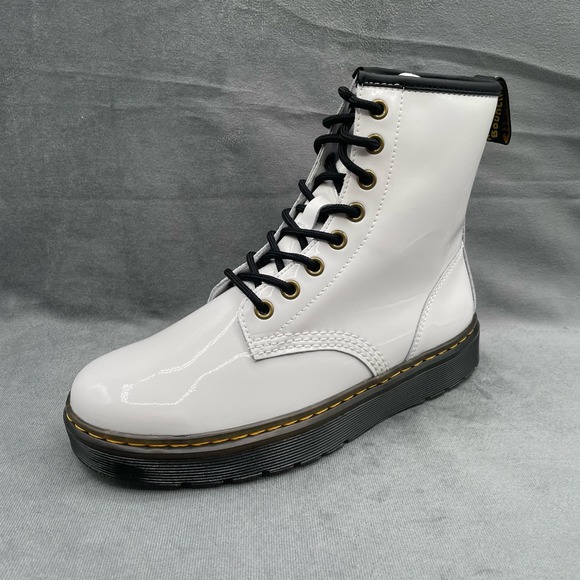 Dr. Martens Zavala Women’s White Combat Boots Size 7 NWOT Stylish‎ - Picture 3 of 12